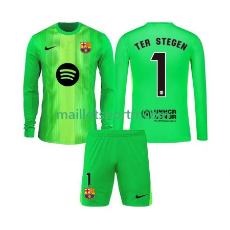 Maillot de Foot FC Barcelone Ter Stegen 1 Gardien Enfant Domicile 2025/26 ML